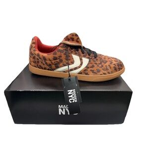 Madden NYC Women's Leopard Print Fold-over Sneakers Size 11 NIB